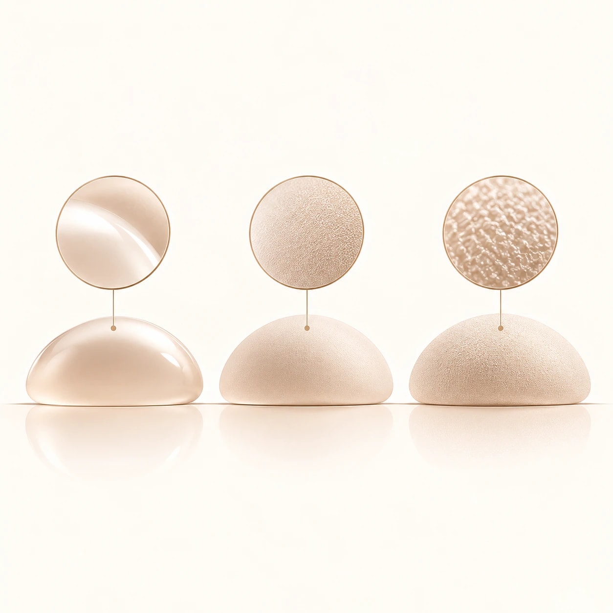 Breast augmentation: Surface type