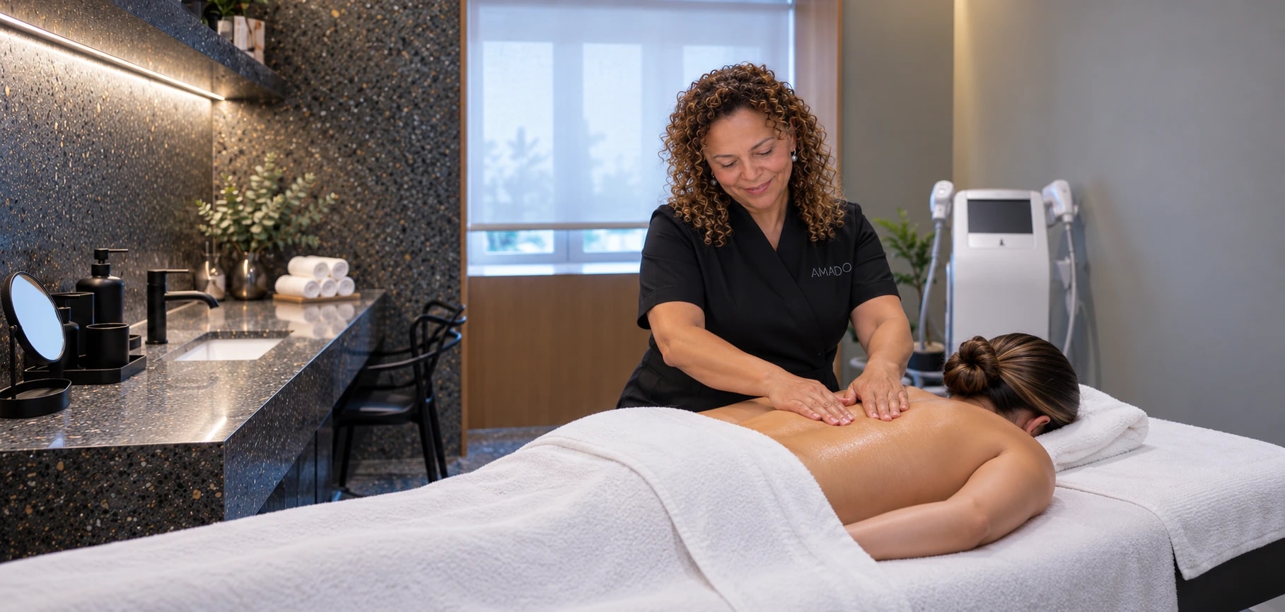 Massagem terapêutica na Amado Clinic em Lisboa